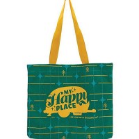 Camco 53483 Tote Bag, My Happy Place Green Grid - 53483 - 17-53483F1