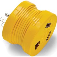 Camco Electrical Adapter, 15A Male, 30A Female, Bulk - 55222 - 17-55222F1