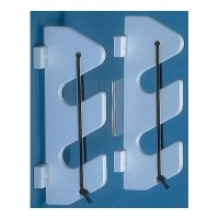 2 Rod Holder W/Bungee & Bracket White - 25707 - 264-25707F1