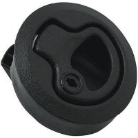 Teak Isle Flush Slam Latch, Locking, Black - 29203 - 264-29203F1