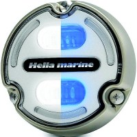 Hella 016147101 Apelo A2 Underwater Light, Bronze Housing, White Lens, White/Blue Leds - 16147101 - 265-016147101F1