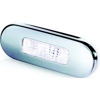 Hella Oblong Led Step Lamp, 12/24V, Ss W/White Leds - 959680811 - 265-959680811F1