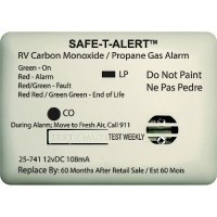 Mti Industries 12V 25 Series Safe-T-Alert Mini Rv Dual Carbon Monoxide/Propane Alarm - 25-741-Wt - 270-25741Wtf1