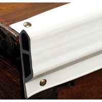 White, Small Double Molded Vinyl Dock Edging. 10' Coil - 46086 - 32-46086F1