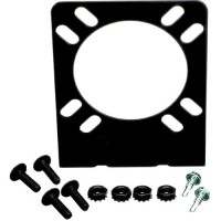 Pollak 10-111V Coated Right Angle Mounting Bracket For 7-Blade Rv & 6- Pole Round Sockets - 10-111V - 329-10111Vf1