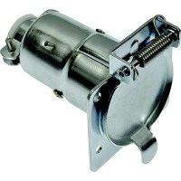 Pollak 7Wb-100V 7- Way Blade Metal Vehicle End Socket - 7Wb-100V - 329-7Wb100Vf1