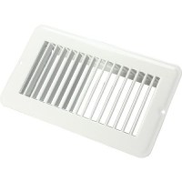 Jr Products Metal Floor Registers, White Undampered - 02-28945 - 342-0228945F1