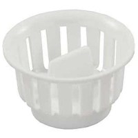 Jr Products 95045 Threaded Plastic Strainer Basket, White - 95045 - 342-95045F1