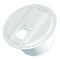 Rv Designer B101 Universal Round Electrical Cable Hatch, White - B101 - 350-B101F1