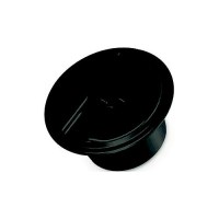 Rv Designer B105 Universal Round Electrical Cable Hatch, Black - B105 - 350-B105F1