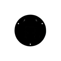 Basic Round Cable Hatch, Black - B123 - 350-B123F1