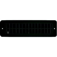 Rv Designer H841 Plastic Floor Register, Dampered, Black - H841 - 350-H841F1