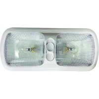 Light 12V Pancake Double Incandescent 5 X11 Wht W/Switch - L815 - 350-L815F1