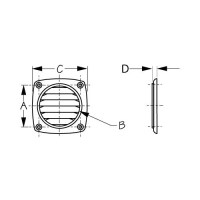 Sea-Dog 3375901 Flush Thru Vent, 3