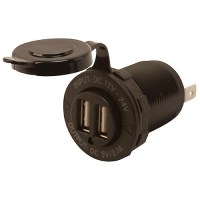 Sea-Dog 426503 Double Usb Power Socket W/O Light - 426503 - 354-426503F1