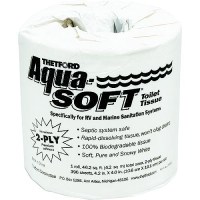 Thetford 24033 2-Ply Rapid-Dissolve Aqua-Soft Toilet Tissue-Toilet Paper, 48 Rolls/Case - 24033 - 363-24033F1