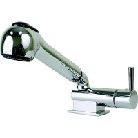 Scandvik 14410 Mimimalistic Mixer And Shower Combination With Single Lever Control, Chrome Abs Handle, Bulk Pack - 14410 - 390-14410F1