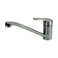 Scandvik 74130 Nordic Single Lever Galley Mixer, Brushed Stainless Steel - 74130 - 390-74130F1