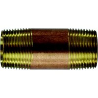 Brass Fitting 40106 1 X 4-1/2 Red Brass Pipe Nipple - 40-106 - 38-40106F1