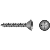 Phillips Tapping Screws - Oval Head, #8 X 5/8