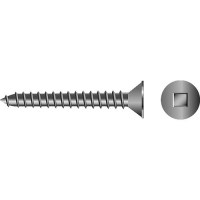 Square Tapping Screw - Flat Head,#8 X 2