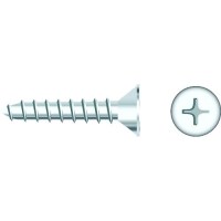 Seachoice 01788 Chrome Plated Ss Phillips Tapping Screw - Flat Head, #8 X 1-1/2