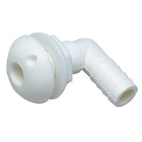 Seachoice 90 Degree Plastic Thru-Hull, White - 18101 - 50-18101F1