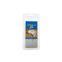 Seachoice 40221 Solid-Braid Nylon Anchor Line, White, 3/16