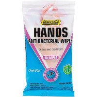Seachoice 90901 Hands Antibacterial Wipes, 10-Ct. Bag - 90901 - 50-90901F1