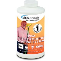 Dicor Rubber Roof Coating System-Part 1, White, Qt. - Rp-Crp-Q - 533-Rpcrpqf1