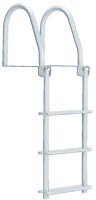 Dock Edge Bright White Howell Galvalume Flip-Up Dock Ladder With Hardware - De2113F - 686-2113Ff1