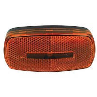 Fultyme Rv Marker/Clearance Light With Reflex, Yellow Lens, Black Base - 1103 - 590-1103F1