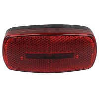 Fultyme Rv Marker/Clearance Light With Reflex, Red Lens, Black Base - 1105 - 590-1105F1