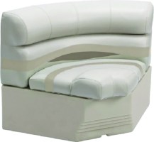 Wise Bm110021066 Premier Pontoon 32 Bow Radius Corner Section W/Base, Stone/Mocha Java/Khaki - Bm11002-1066 - 144-Bm110021066F1