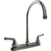Dura Faucet Dfpk330Hcsn J-Spout Kitchen Faucet, Satin Nickel - Df-Pk330Hc-Sn - 621-Dfpk330Hcsnf1