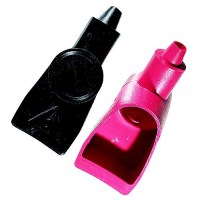Ancor Battery Terminal Boot Set Wing Nut Style For #4-#2 (1 Ea. Red And Black) - 260350 - 639-260350F1