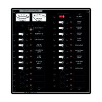 Blue Sea Systems 8380 Traditional Metal Dc Circuit Breaker Panel - Main + 22 Positions - 8380-Bss - 661-8380F1