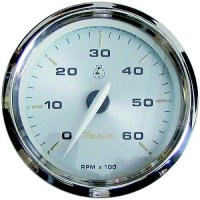 Faria 39004 Kronos Series Gauge - Tachometer, 6000 Rpm, Gas, Inboard & I/O - F39004 - 678-39004F1
