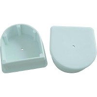 Dock Edge 1026F Large Air Cushion™ End Plugs, White, 2/Pk - De1026F - 686-1026Ff1