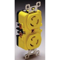 Marinco 4700Cr 15A/125V Duplex Locking Receptacle - 4700Cr - 69-4700Crf1