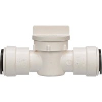 Aqualock 0959098 Plastic Fitting, Straight Valve, 1/2