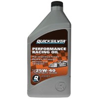 Quicksilver 92-8M0157702 Synthetic Performance Racing 25W-40 Oil, Qt. - 8M0157702 - 710-92-8M0157702F1