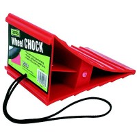 Red Wheel Chock With Black Lanyard Rvx - A10-0908 - 800-A100908F1
