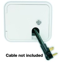 Valterra Cable Hatch, Medium Square, White - A10-2150Vp - 800-A102150Vpf1