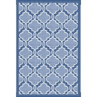 Lippert 2021028005 All Weather Patio Mat 6' X 9', Blue - 2021028005 - 804-2021028005F1