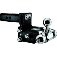 B&W Ts10047B Trailer Hitches Tow & Stow Tri Ball Receiver Hitch - Fits Standard 2