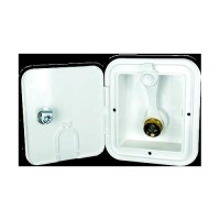 B&B Molders 94225 City Water Hatch W/Brass Check Valve, Polar White - 94225 - 865-94225F1