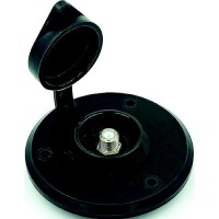 B&B Molders 94321 Cable Tv Plate, Black W/Ring Cover - 94321 - 865-94321F1