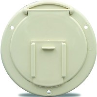B&B Molders 94327 Round Electric Cable Hatch W/Back, 4-5/8