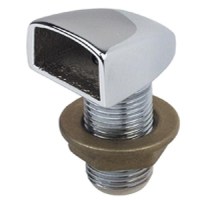 Chrome Plated Brass Gas Tank Vent F-1/2 Pip - 0515Dp4Chr - 9-0515Dp4Chrf1